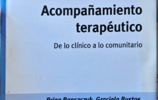 capa do livro acompaãmiento terapéutico: de lo clínico a lo comunitário